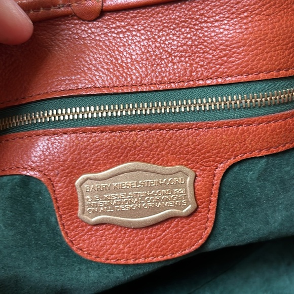 Vintage 1996 Barry Keiselstein-Cord Woven Leather Handbag-Italy - Brown/Caramel - Picture 10 of 13